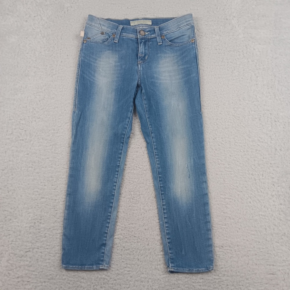 Rock & Republic Hamburg Skinny Jeans Women 2 Blue Light Wash Low Rise R210140